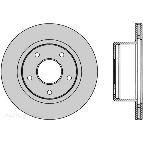 New Genuine PROTEX Rotor - Rear #DR020