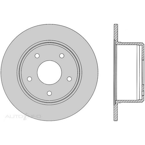 New Genuine PROTEX Rotor - Rear #DR036