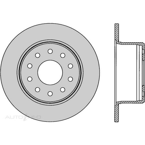 New Genuine PROTEX Rotor - Rear #DR037