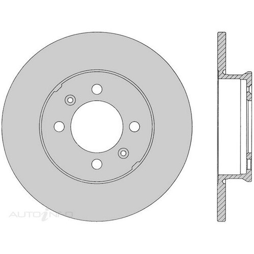 New Genuine PROTEX Rotor - Rear #DR064