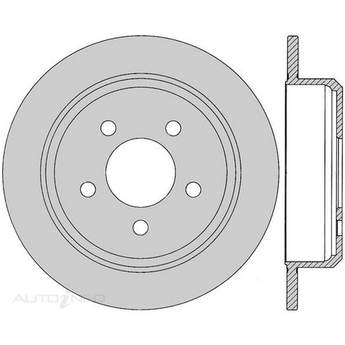New Genuine PROTEX Rotor - Rear #DR097