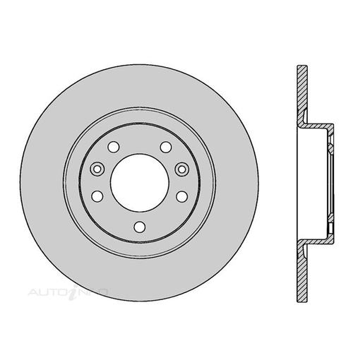 New Genuine PROTEX Rotor - Rear #DR1023