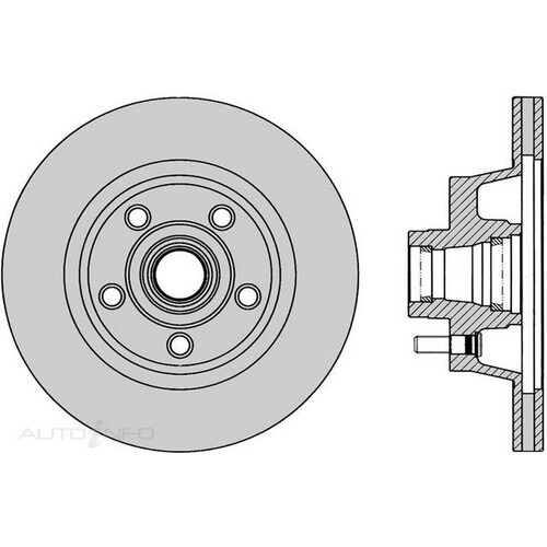 New Genuine PROTEX Rotor - Rear #DR107