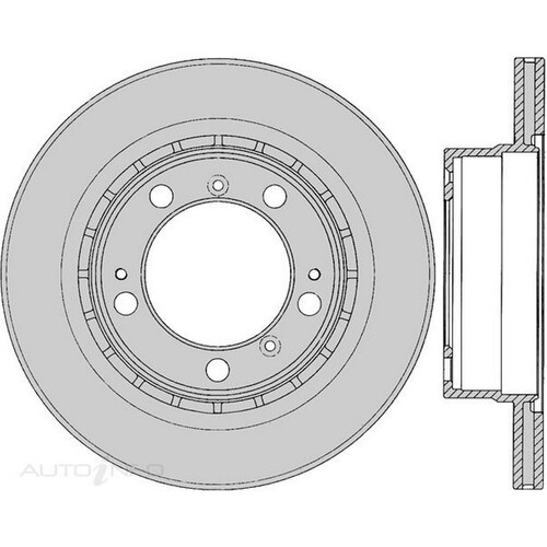 New Genuine PROTEX Rotor - Rear #DR12275