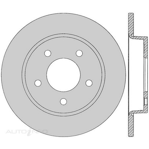 New Genuine PROTEX Rotor - Rear #DR12333