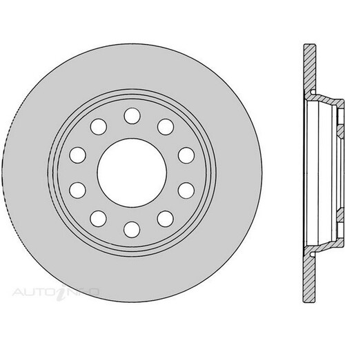 New Genuine PROTEX Rotor - Rear #DR12336
