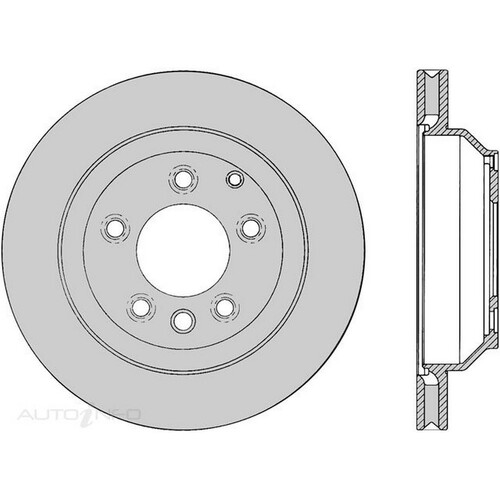New Genuine PROTEX Rotor - Rear #DR12356