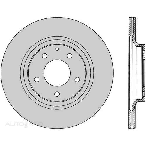 New Genuine PROTEX Rotor - Rear #DR12376