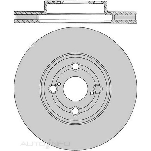 New Genuine PROTEX Rotor - Front #DR12389