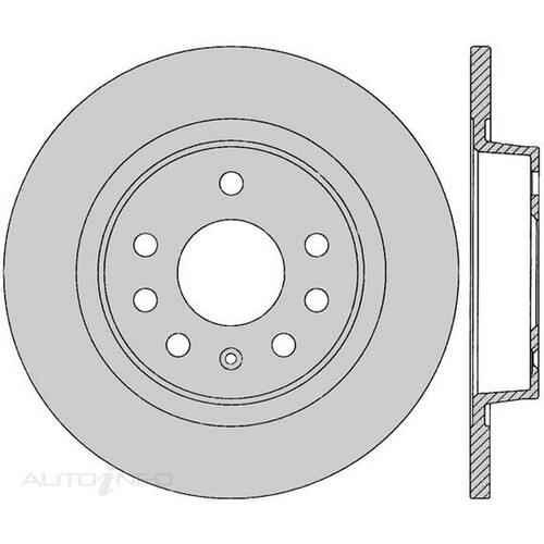 New Genuine PROTEX Rotor - Rear #DR12395