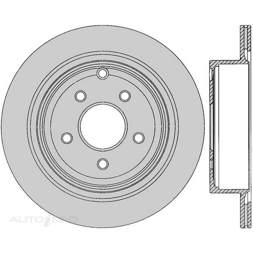 New Genuine PROTEX Rotor - Rear #DR12397