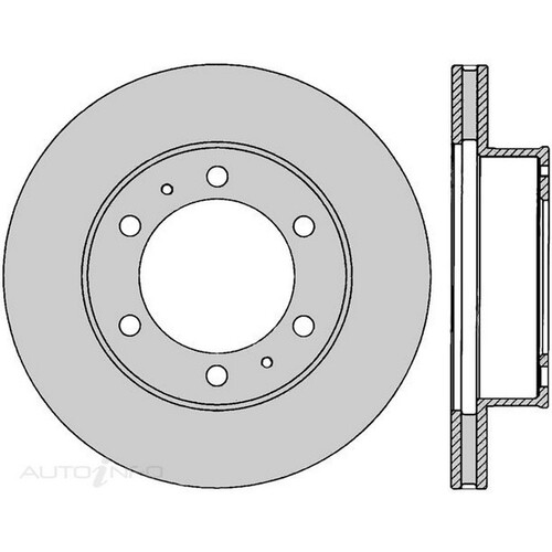 New Genuine PROTEX Rotor - Front #DR12425