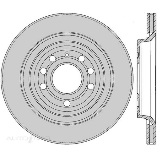New Genuine PROTEX Rotor - Rear #DR12430