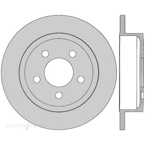 New Genuine PROTEX Rotor - Rear #DR12431