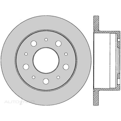 New Genuine PROTEX Rotor - Rear #DR12433