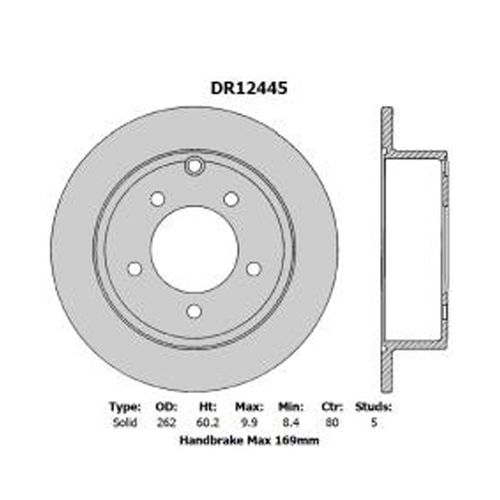 New Genuine PROTEX Ultra Rotor - Rear #DR12445
