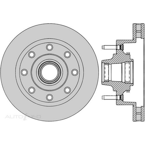 New Genuine PROTEX Rotor - Front #DR12447