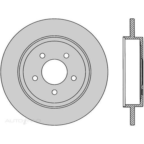 New Genuine PROTEX Rotor - Rear #DR12449