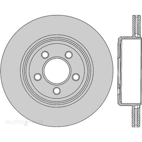 New Genuine PROTEX Rotor - Rear #DR12451