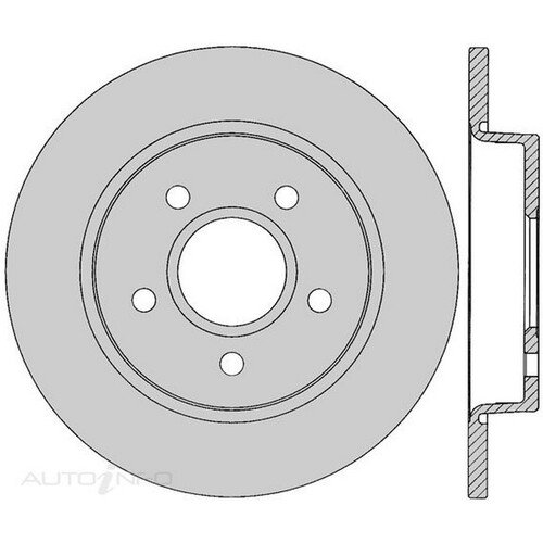 New Genuine PROTEX Rotor - Rear #DR12458