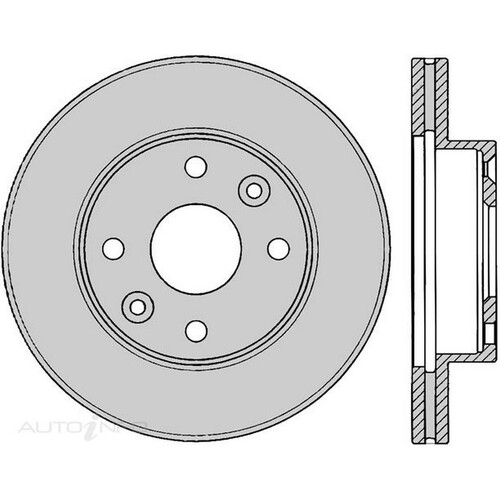 New Genuine PROTEX Rotor - Front #DR12459