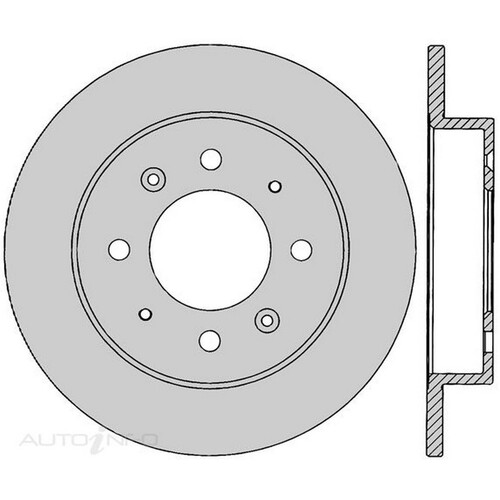 New Genuine PROTEX Rotor - Rear #DR12468