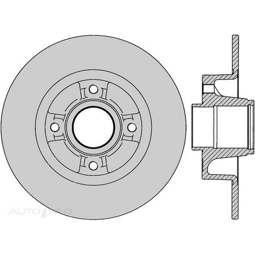 New Genuine PROTEX Rotor - Rear #DR12485