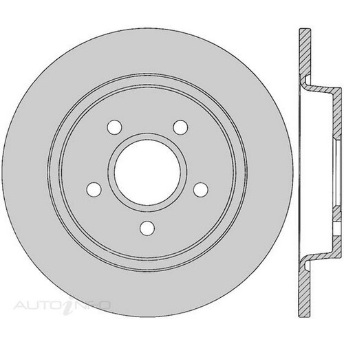 New Genuine PROTEX Rotor - Rear #DR12501