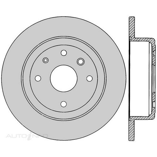 New Genuine PROTEX Rotor - Rear #DR12528
