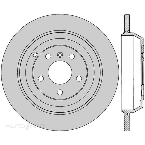 New Genuine PROTEX Rotor - Rear #DR12537