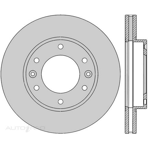 New Genuine PROTEX Rotor - Front #DR12539