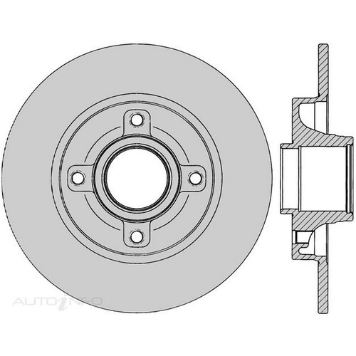 New Genuine PROTEX Rotor - Rear #DR12543