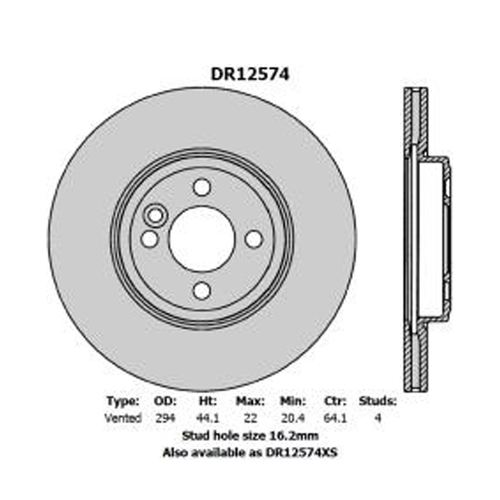 New Genuine PROTEX Rotor - Front #DR12574