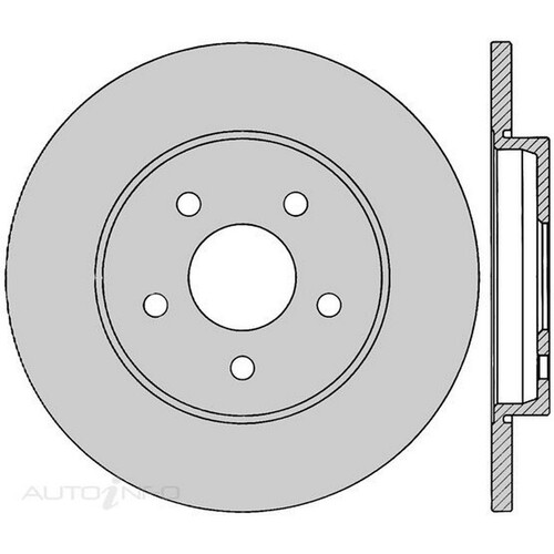 New Genuine PROTEX Rotor - Rear #DR12579