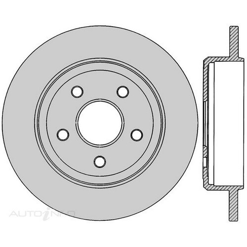 New Genuine PROTEX Rotor - Rear #DR12582