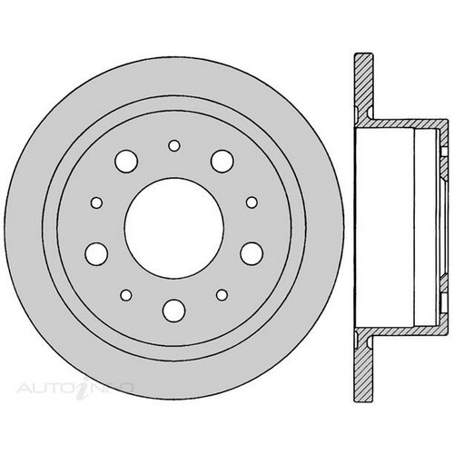 New Genuine PROTEX Rotor - Rear #DR12588