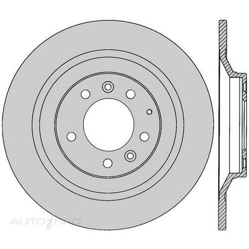New Genuine PROTEX Rotor - Rear #DR12614