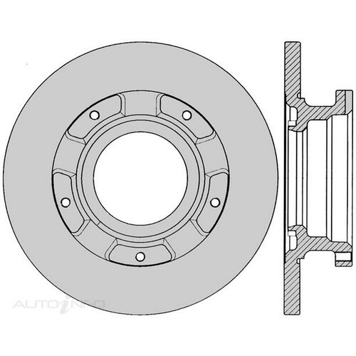 New Genuine PROTEX Rotor - Rear #DR12618
