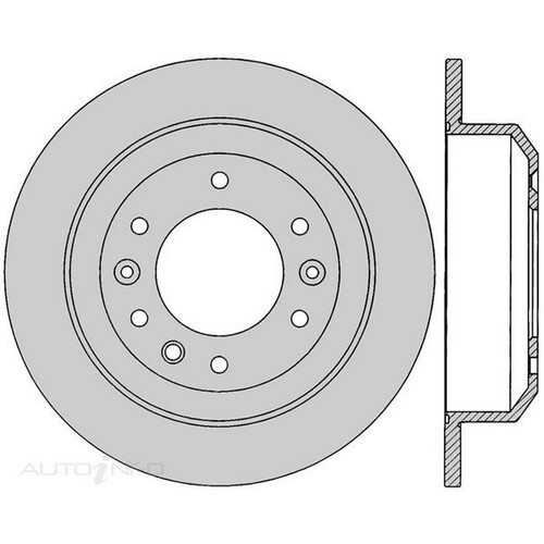 New Genuine PROTEX Rotor - Rear #DR12668
