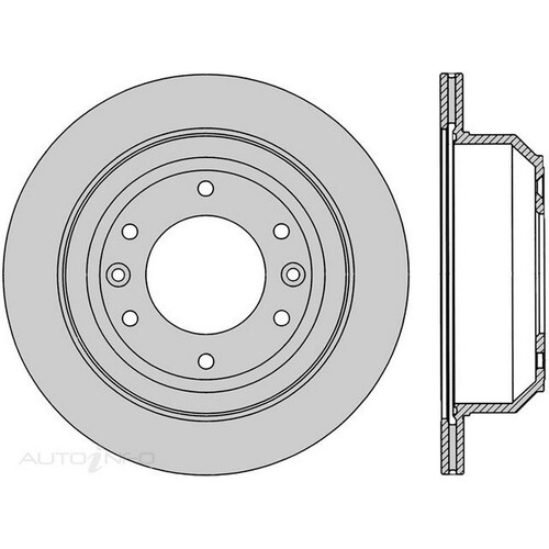 New Genuine PROTEX Rotor - Rear #DR12755