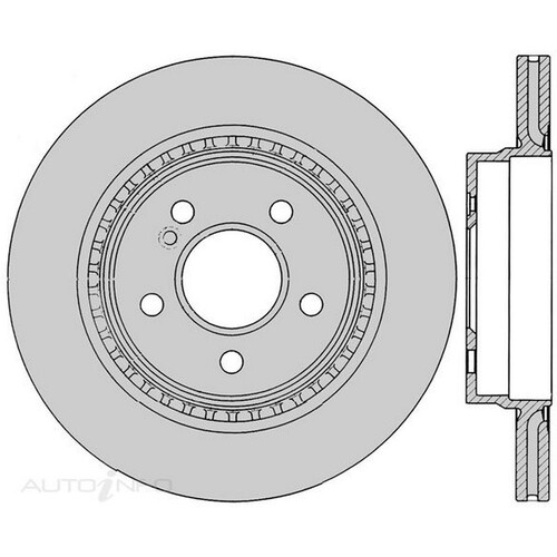 New Genuine PROTEX Rotor - Rear #DR12866