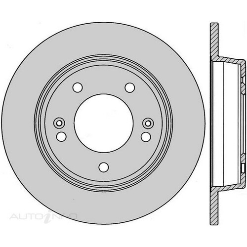 New Genuine PROTEX Rotor - Rear #DR12871