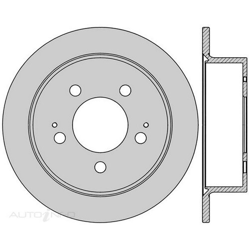 New Genuine PROTEX Rotor - Rear #DR12873