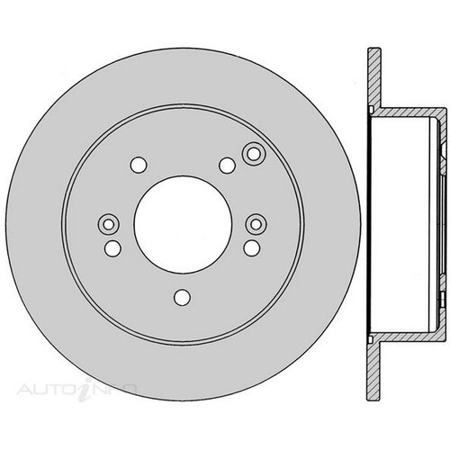 New Genuine PROTEX Rotor - Rear #DR12887