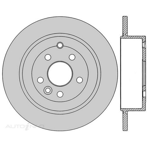 New Genuine PROTEX Rotor - Rear #DR12958