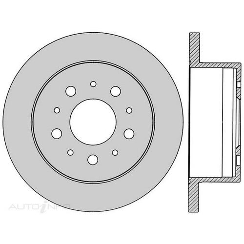 New Genuine PROTEX Rotor - Rear #DR13006