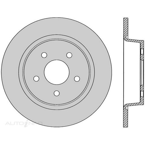 New Genuine PROTEX Rotor - Rear #DR13015