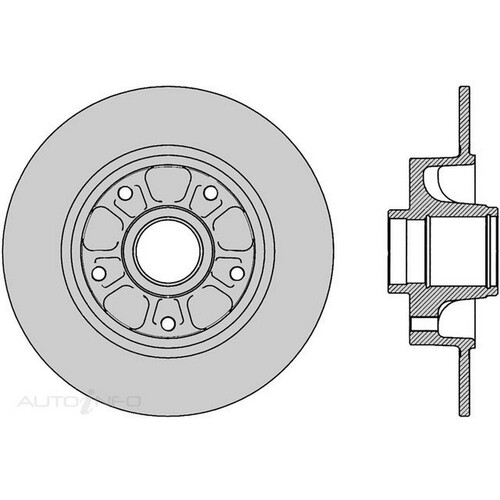 New Genuine PROTEX Rotor - Rear #DR13039