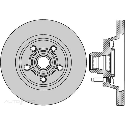New Genuine PROTEX Rotor - Front #DR134