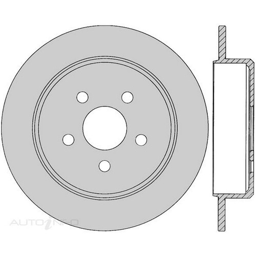 New Genuine PROTEX Rotor - Rear #DR166